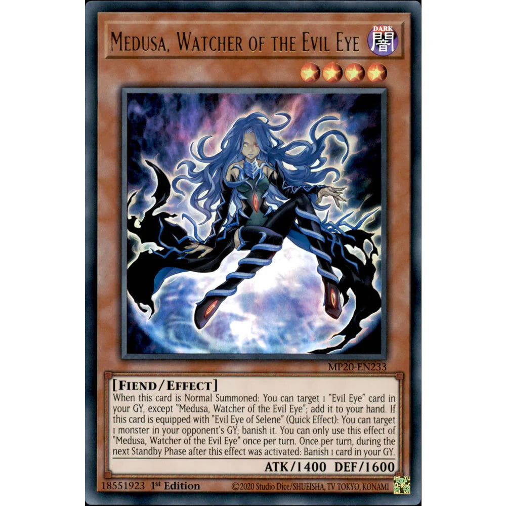 Yu-Gi-Oh! TCG Medusa, Watcher of the Evil Eye MP20-EN233 (1st Edition)