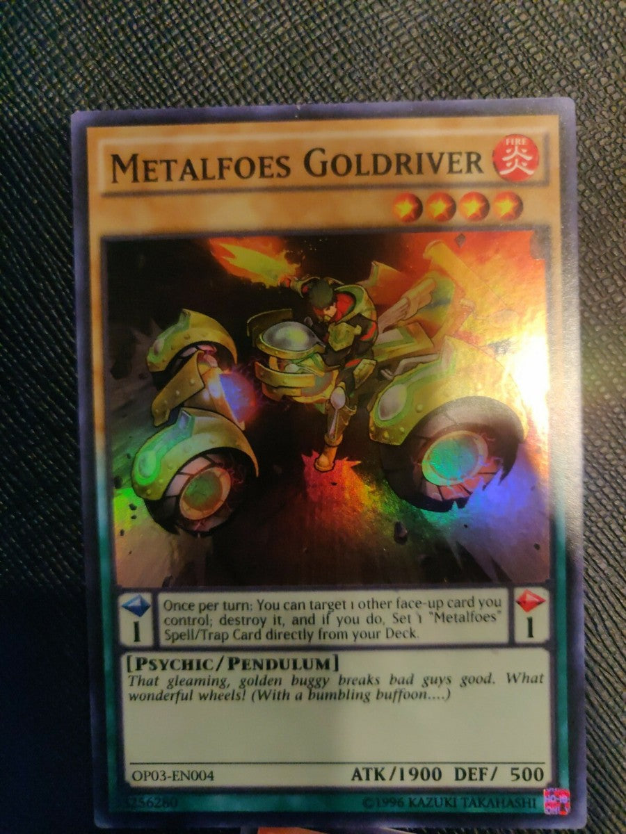 Yu-Gi-Oh! TCG Metalfoes Goldriver OP03-EN004 (OTS Promo)