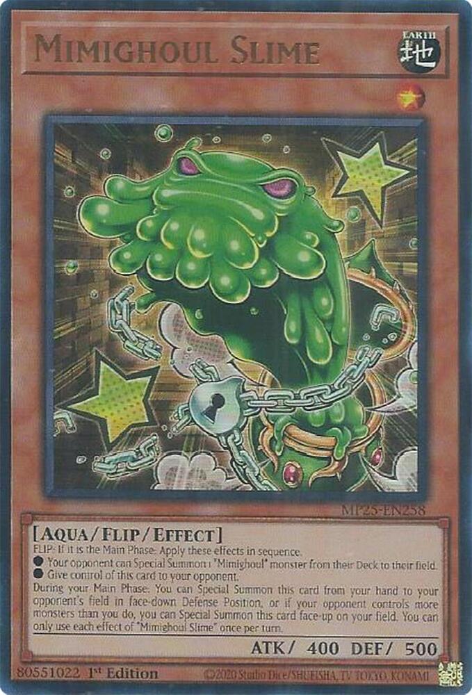 Yu-Gi-Oh! TCG Mimighoul Slime MP25-EN238 (1st Edition)