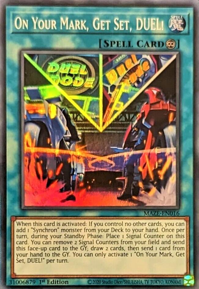 Yu-Gi-Oh! TCG On Your Mark, Get Set, DUEL! MAZE-EN016 (1st Edition)