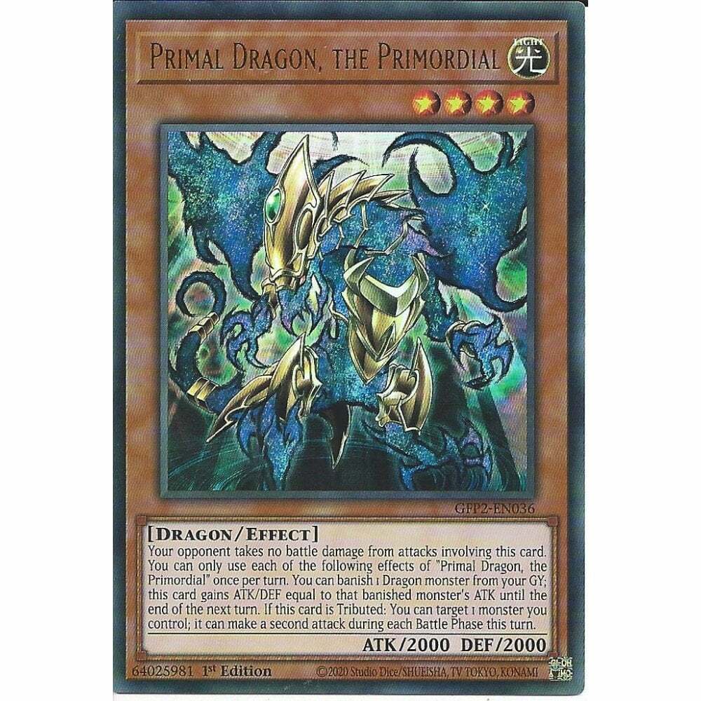 Yu-Gi-Oh! TCG Primal Dragon, the Primordial GFP2-EN036 (1st Edition)