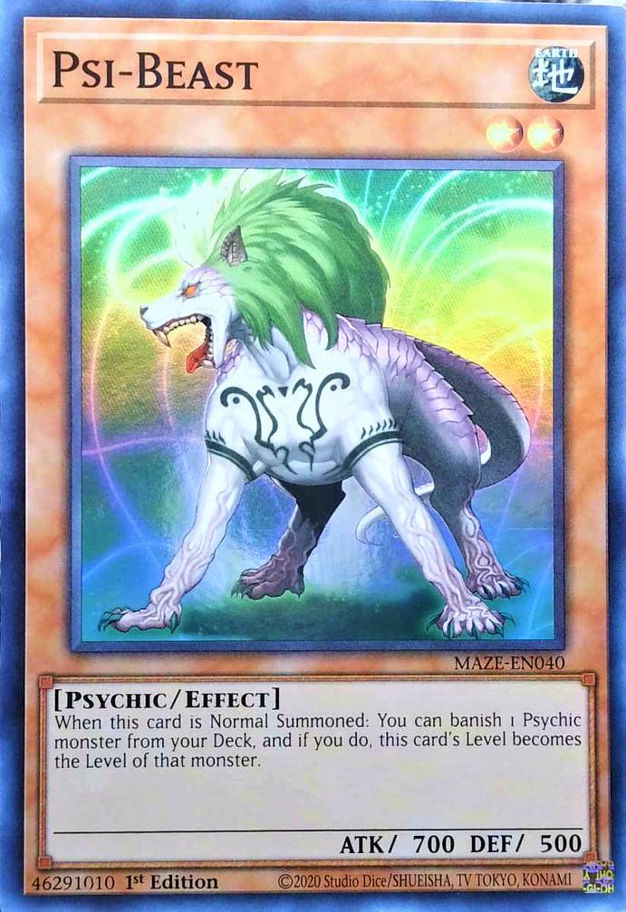 Yu-Gi-Oh! TCG Psi-Beast MAZE-EN040 (1st Edition)