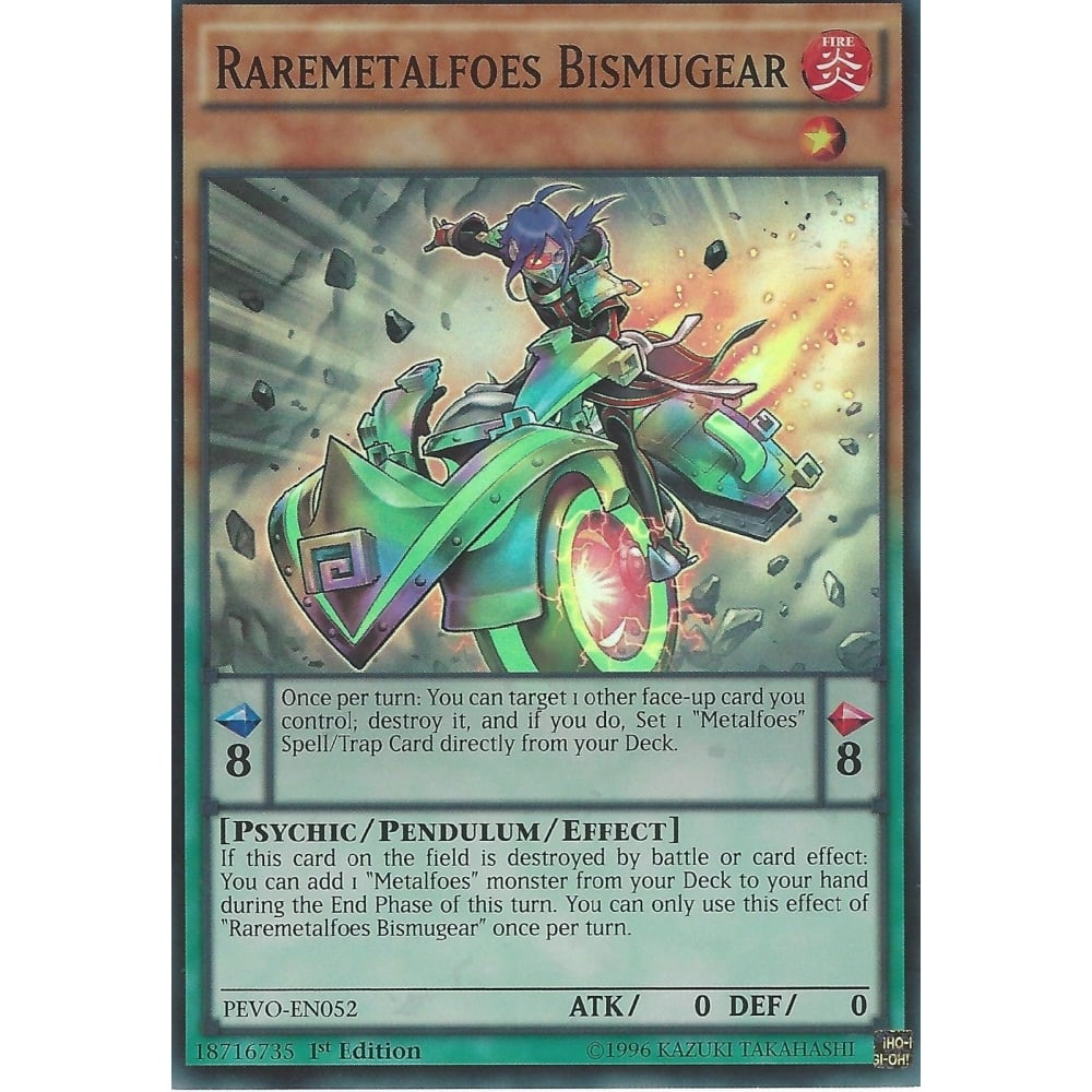 Yu-Gi-Oh! TCG Raremetalfoes Bismugear PEVO-EN052 (1st Edition)