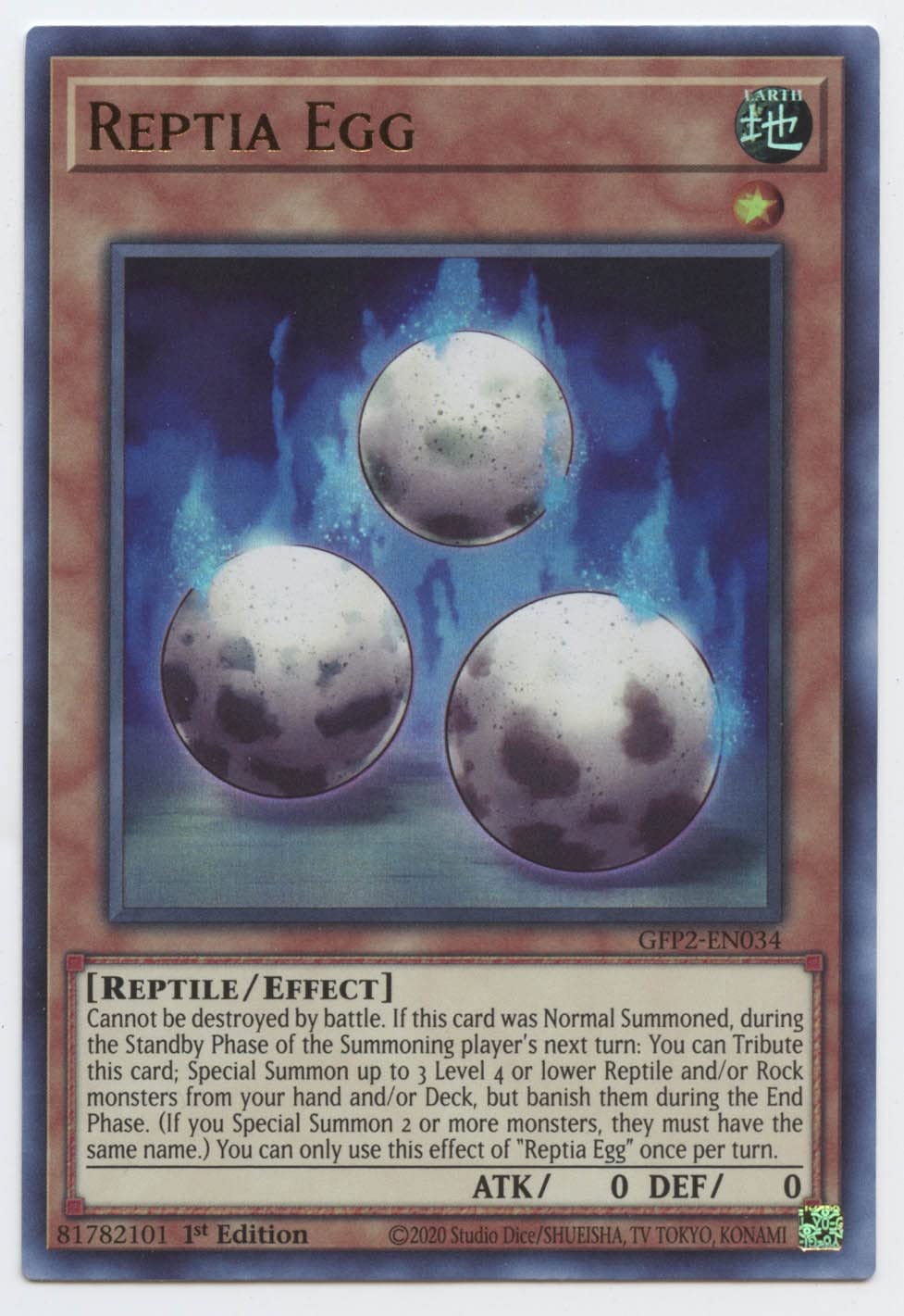 Yu-Gi-Oh! TCG Reptia Egg GFP2-EN034 (1st Edition)