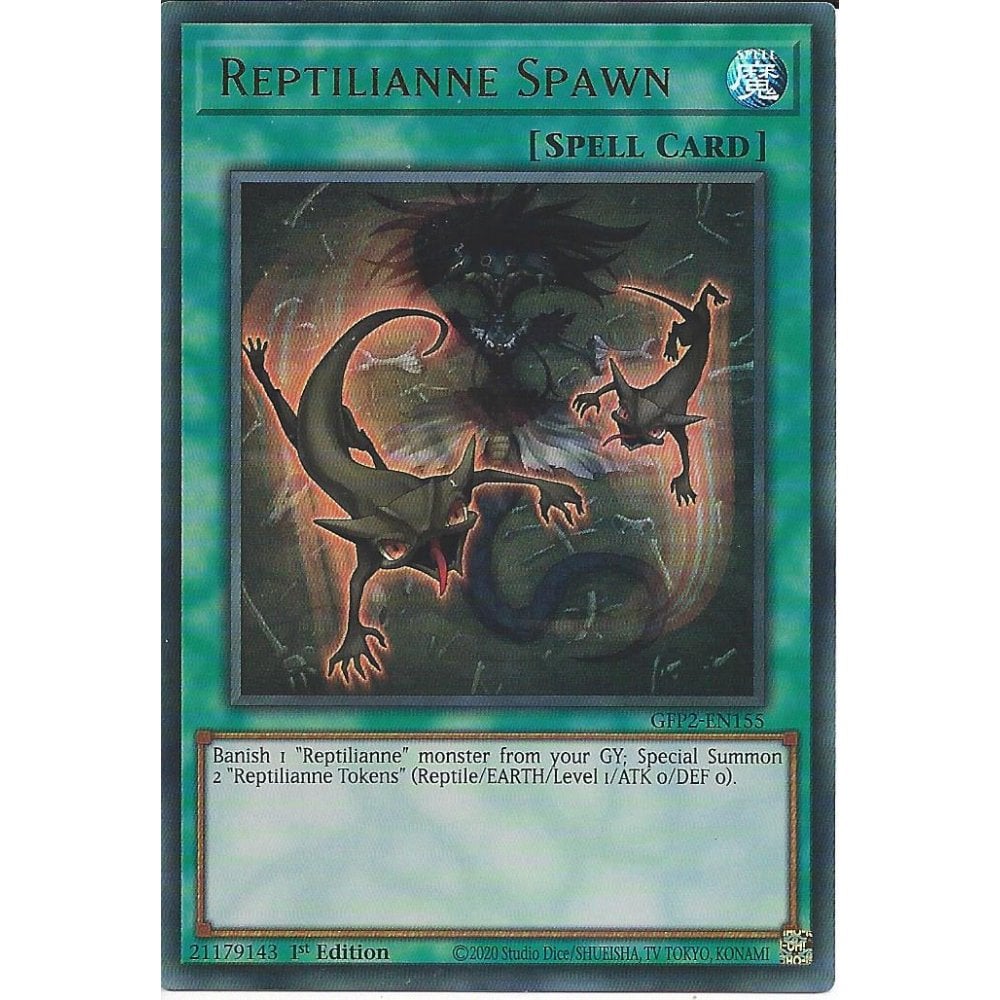 Yu-Gi-Oh! TCG Reptilianne Spawn GFP2-EN155 (1st Edition)