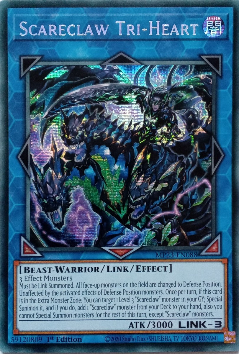 Yu-Gi-Oh! TCG Scareclaw Tri-Heart MP23-EN088 (1st Edition)