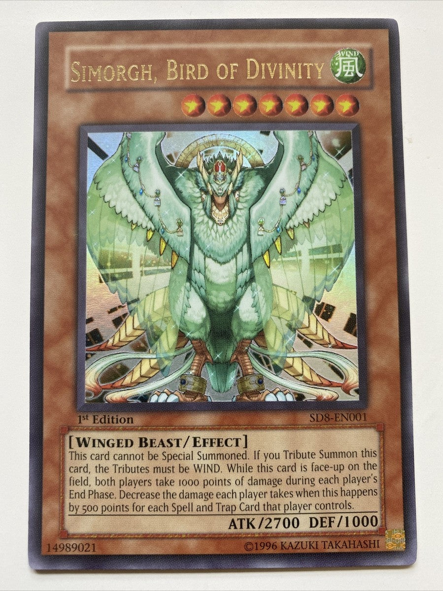Yu-Gi-Oh! TCG Simorgh, Bird of Divinity SD8-EN001 (1st Edition)