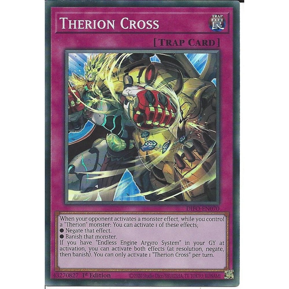 Yu-Gi-Oh! TCG Therion Cross DIFO-EN070 (1st Edition)