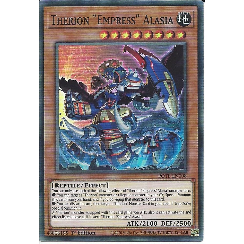Yu-Gi-Oh! TCG Therion "Empress" Alasia POTE-EN008 (1st Edition)