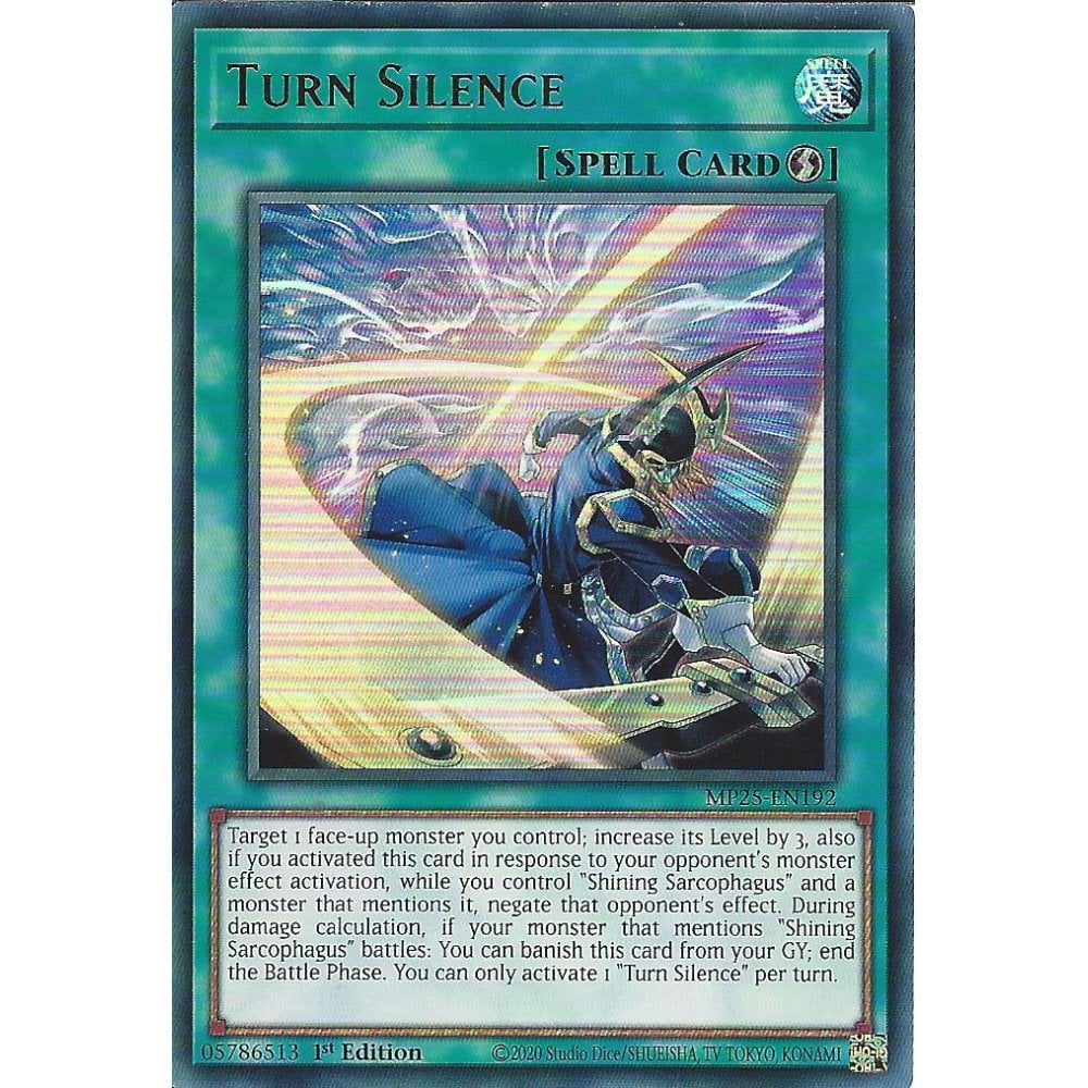 Yu-Gi-Oh! TCG Turn Silence MP25-EN192 (1st Edition)
