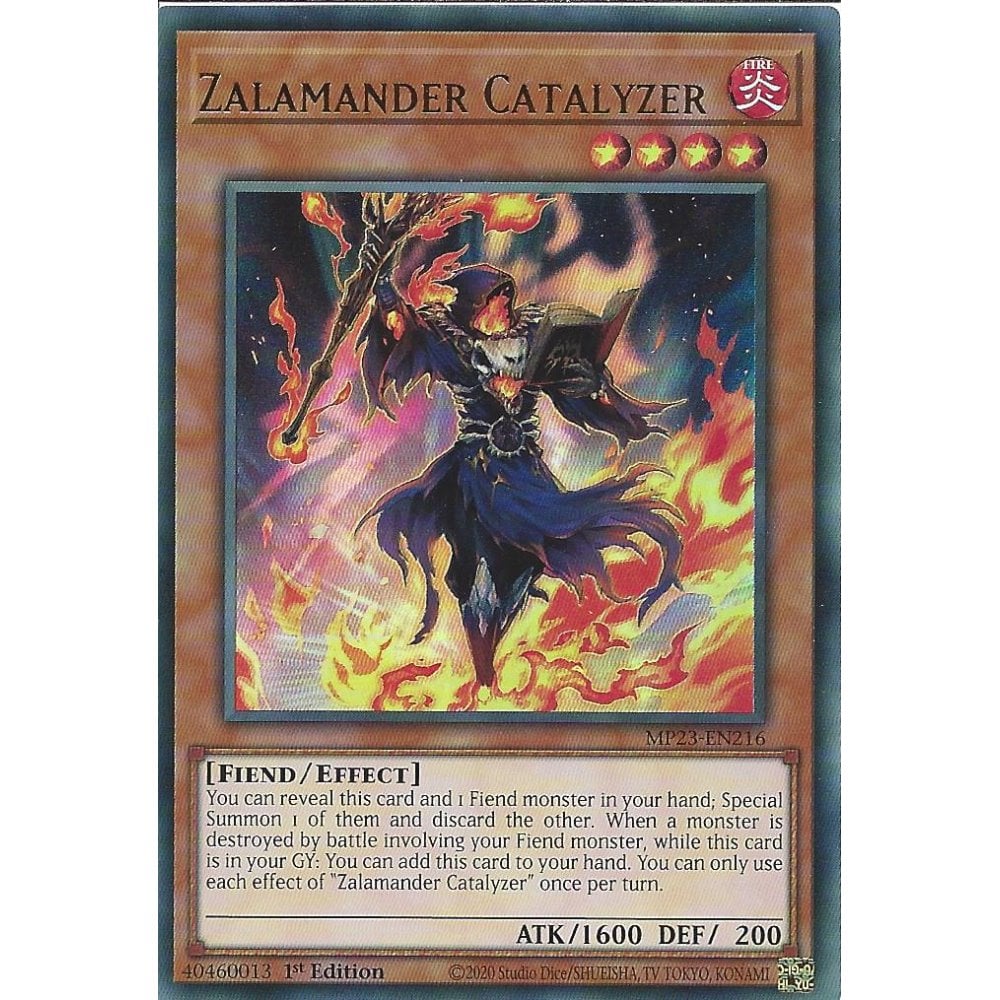 Yu-Gi-Oh! TCG Zalamander Catalyzer MP23-EN216 (1st Edition)