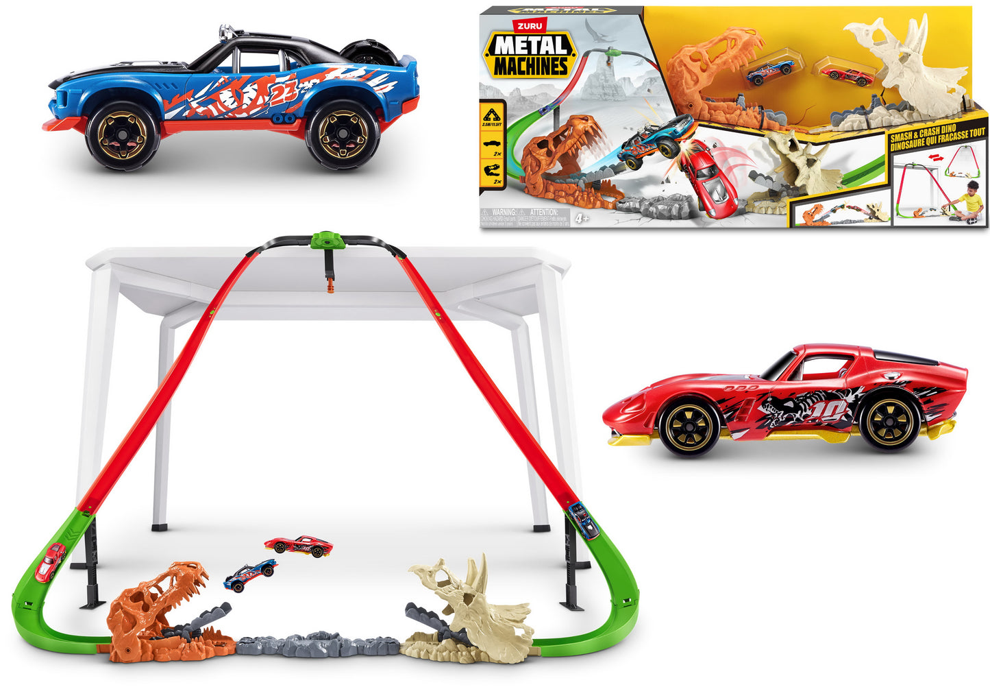 Metal Machine Playset-S1 Smash & Crash 2 Carsbulk