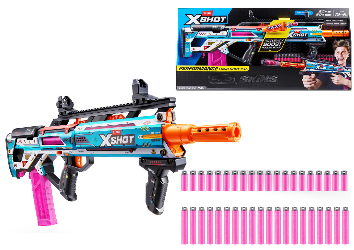 Xshot Long Shot 2.0 (40 Darts)