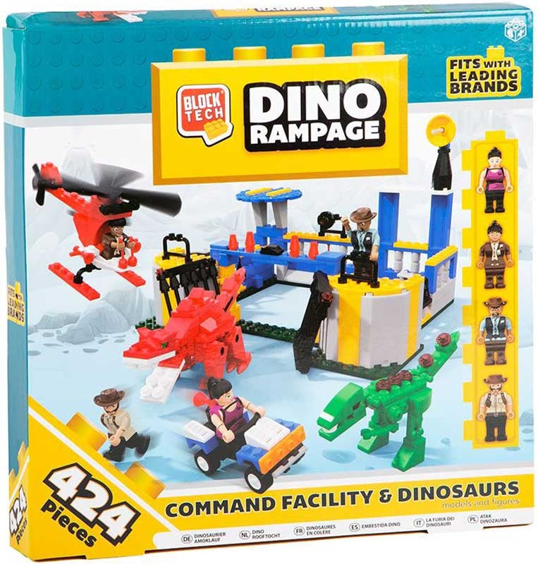 Block Tech Dino Pen Rampage 424 Pieces