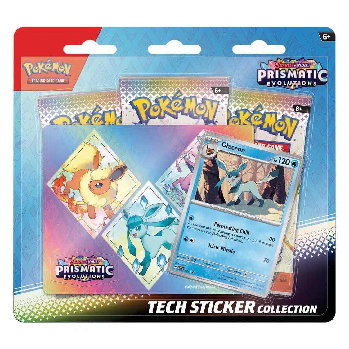 Pokémon TCG Prismatic Evolutions Sticker Collection Glaceon