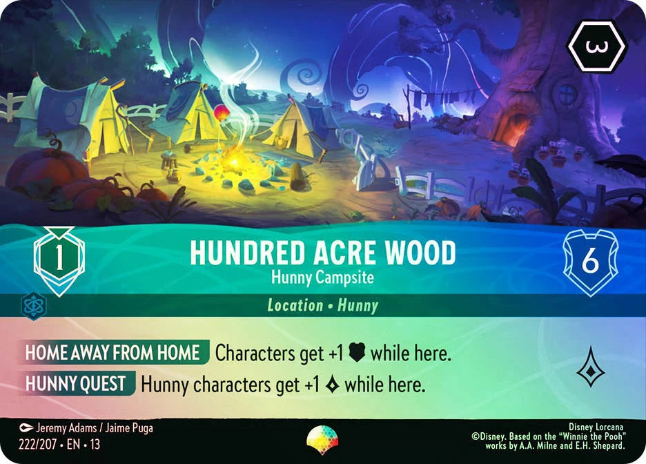Lorcana TCG - Hundred Acre Wood - Hunny Campsite - Epic - 222/207