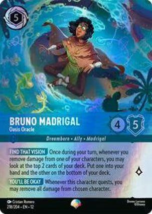 Lorcana TCG - Bruno Madrigal - Oasis Oracle - Epic - 218/204