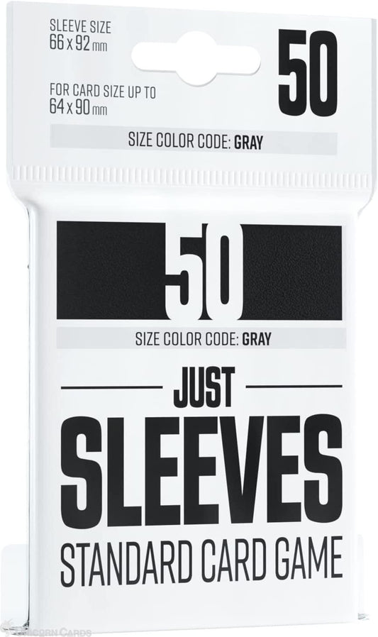 Gamegenic Just Sleeves: Standard Card Game Black (50)