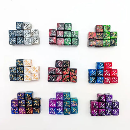 Counter Dice Split Boxes +/+ and -/-