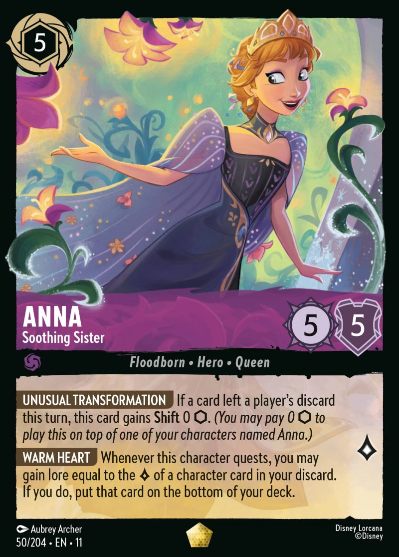 Lorcana TCG - Anna - Soothing Sister - Legendary - 50/204