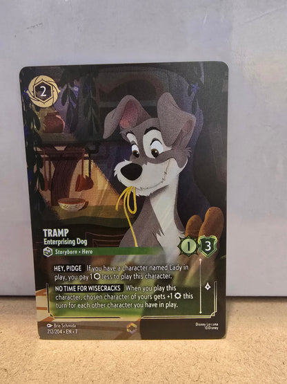 Lorcana TCG Tramp Enterprising Dog Enchanted 212/204