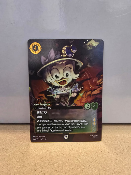 Lorcana TCG Webby Vanderquack Junior Prospector Enchanted 229/204
