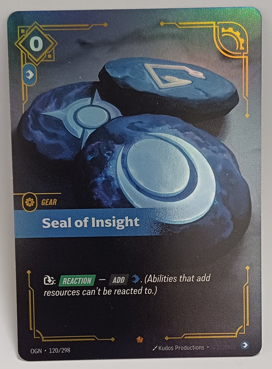 Riftbound - Seal of Insight (OGN 120/298) [Foil]
