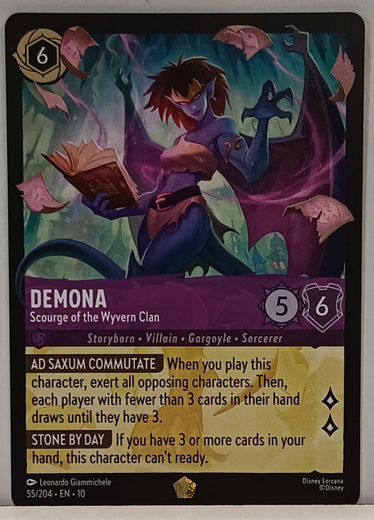 Lorcana - Demona - Scourge of the Wyvern Clan (V.1) - Legendary - 55/204