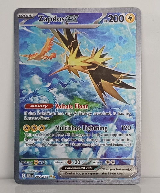 Pokemon TCG Zapdos ex (MEW202)