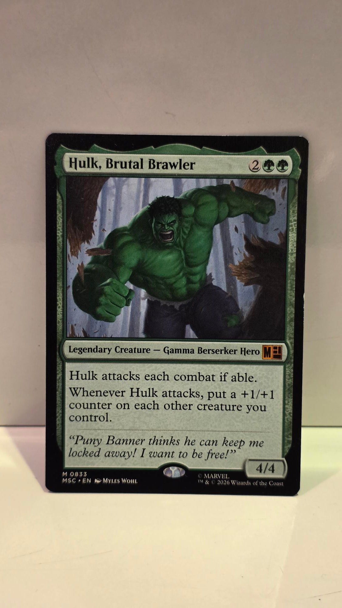 Magic the Gathering Hulk, Brutal Brawler (MSC 0833)