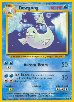 Pokemon TCG Dewgong (BS 25)