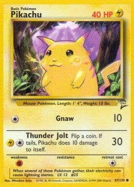 Pokemon TCG Pikachu (B2 87)