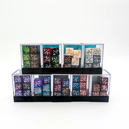Counter Dice Split Boxes +/+ and -/-