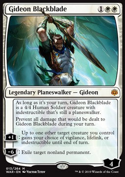 Magic The Gathering Gideon Blackblade (WAR 013/264)