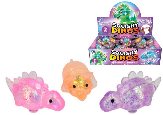 3pc Squishy Dinos