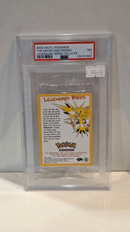 Pokemon TCG 2000's Movie Promo Legendary Birds Sealed PSA 7 Near Mint