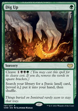 Magic The Gathering TCG Dig Up (VOW 197)