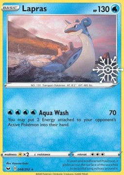 Pokemon TCG Lapras (SSH 048) Stamped