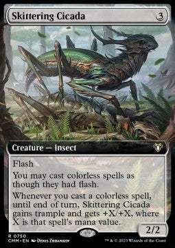 Magic The Gathering Skittering Cicada (CMM 0750)