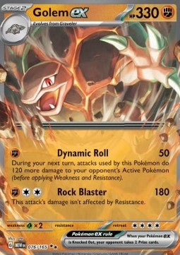 Pokemon TCG Golem ex (MEW 076)