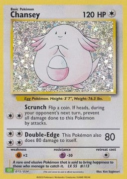 Pokemon TCG Chansey (CLV 015)