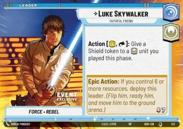 Star Wars Unlimited Luke Skywalker, Faithful Friend (SOR 005/252)