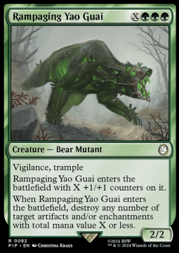 Magic The Gathering, Rampaging Yao Guai (PIP 0082)