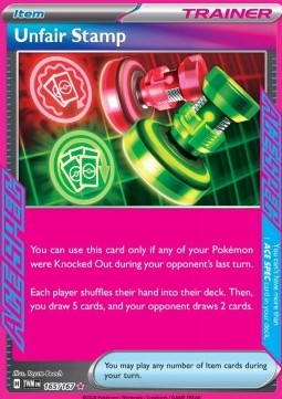 Pokemon TCG Unfair Stamp (TWM 165)
