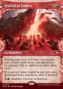 Magic The Gathering TCG Festival of Embers  (BLB 0316  )