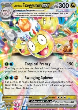 Pokemon TCG Alolan Exeggutor ex (SSP 133)