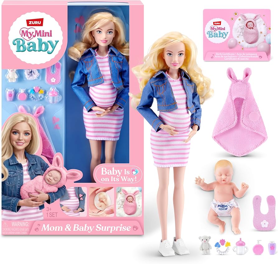My Mini Pregnant Doll Playset