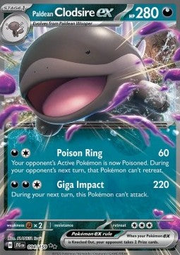Pokemon TCG Paldean Clodsire ex (JTG 094)