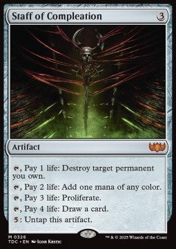Magic The Gathering Staff of Compleation (TDC 0326)