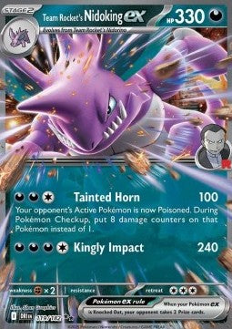Pokemon TCG Team Rocket's Nidoking ex (DRI 119)